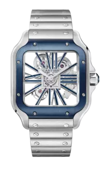 Часы santos de scheletrato Cartier