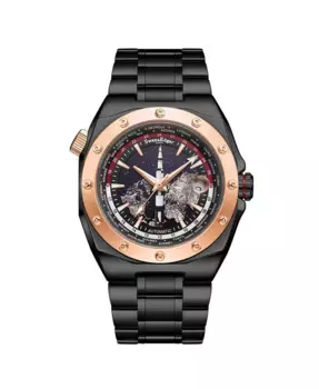Часы SE00971 Swan & Edgar Hand Assembled Apollo Automatic Black Swan and Edgar, черный