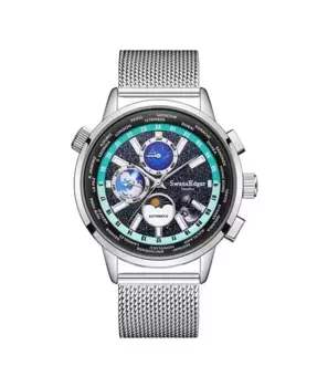 Часы SE1944 Swan & Edgar Hand Assembled Welkin Automatic Silver Black Swan and Edgar, черный