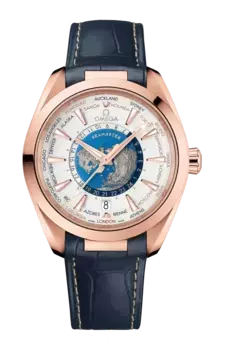 Часы seamaster aqua terra 150m co axial master chronometer gmt worldtimer 43 мм Omega