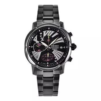 Часы SEIKO Multifunction quartz Watch, черный