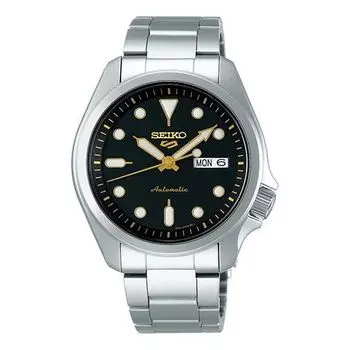 Часы SEIKO No. 5 Japan waterproof Automatic Mechanical Sports Black, черный