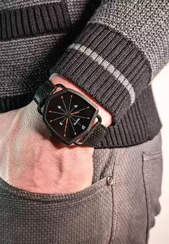 Часы SHIELD BLACK REVERSO NEPTO, цвет black orange white