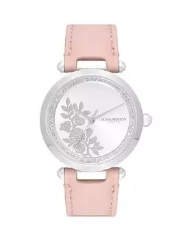 Часы Signature Floral, 34 мм Olivia Burton, цвет Silver
