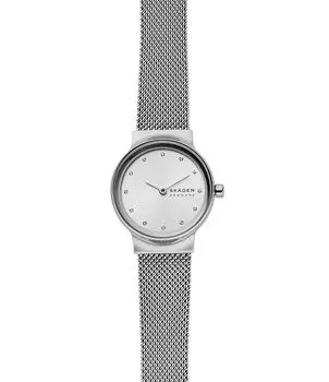 Часы Skagen Freja Lille из нержавеющей стали с сетчатым браслетом, серебро