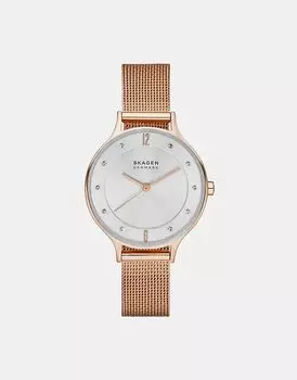 Часы Skagen SKW2151 Anita Mesh в розовом золоте