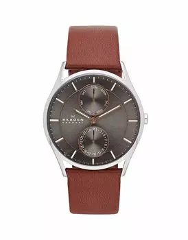 Часы Skagen SKW6086 Holst из кожи коричневого цвета