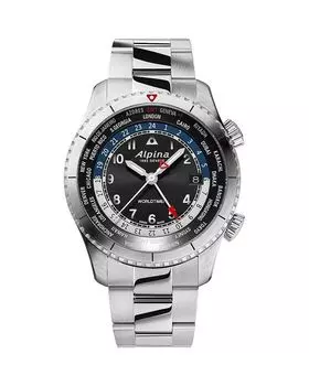 Часы со стартером, 41 мм Alpina, черный