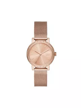Часы Soho D DKNY, покрытие из розового золота