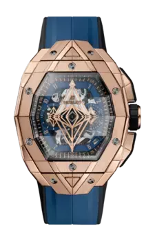 Часы spirit of big bang sang bleu king gold blue 42 мм limited edition Hublot