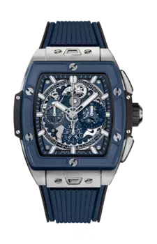 Часы spirit of big bang titanium blue ceramic Hublot