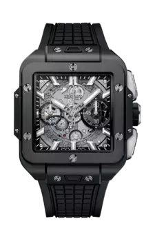 Часы square bang unico black magic 42 мм Hublot