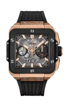 Часы square bang unico king gold ceramic 42mm Hublot