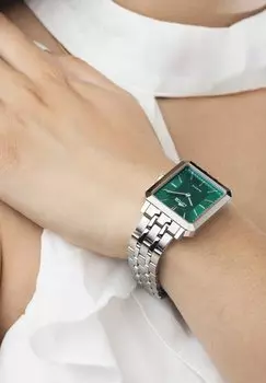 Часы SQUARE Lotus, зеленый