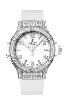Часы steel white pave' Hublot