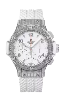 Часы steel white pave' Hublot