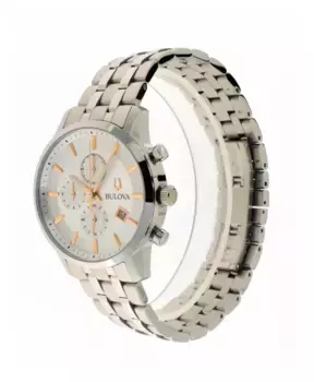 Часы Sutton Chrono из нержавеющей стали Bulova, серый