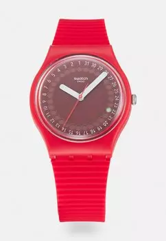 Часы Swatch, красный
