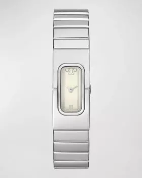 Часы T – серебристый оттенок, нержавеющая сталь Tory Burch, цвет Silver