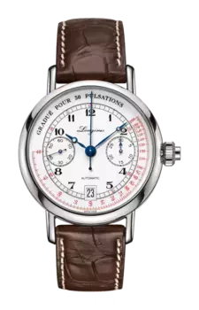 Часы the column wheel single push piece pulsometer chronograph Longines
