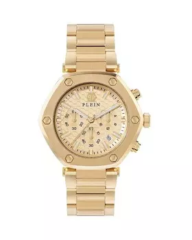 Часы The Hexagon Chrono, 42mm PHILIPP PLEIN, золотой