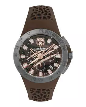 Часы Thunderstorm Chrono из силикона PLEIN SPORT, цвет brown/gun/camo