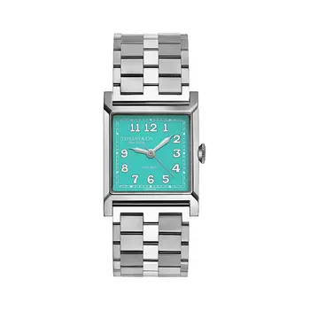 Часы Tiffany & Co. Union Square Mechanical Tiffany Blue Dial, 27 мм, нержавеющая сталь