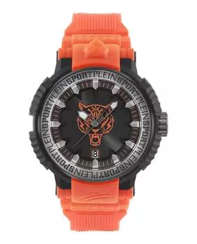 Часы Tiger Power из силикона PLEIN SPORT, оранжевый/черный/черный
