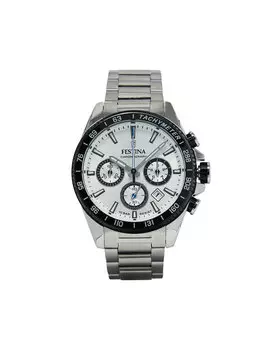 Часы Timeless Chronograph F20560/1 Festina, серебряный/белый