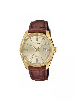 Часы Timeless Collection Mtp-1302Pgl-9Avef Casio, коричневый