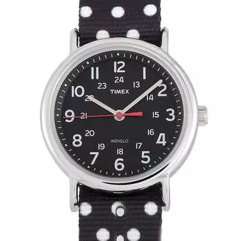 Часы Timex Weekender Black Polka Dot TW2R63000