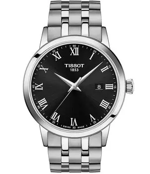 Часы Tissot Classic Dream с хронографом на браслете из нержавеющей стали, серебро