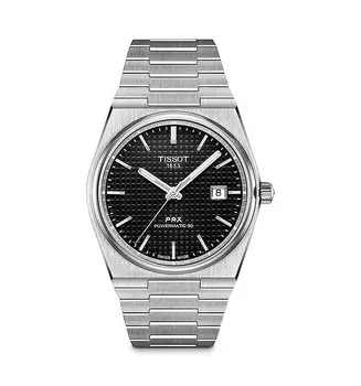 Часы Tissot PRX Powermatic 80, 40 мм, черный