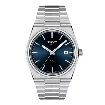 Часы Tissot PRX T-Classic T1374101104100, нержавеющая сталь/синий