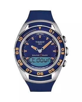 Часы Tissot Sailing Touch Caribbean, 45 мм, синий