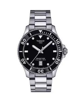 Часы Tissot Seastar 1000, 40 мм, черный