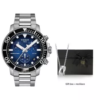 Часы Tissot Seastar 1000 Chronograph T1204171104101 + подарочная упаковка и подвеска