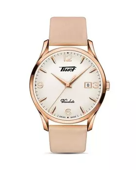 Часы Tissot Visodate, 40 мм, коричневый/бежевый
