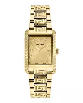 Часы Tonneau Versace, золотой/золотой/золотой