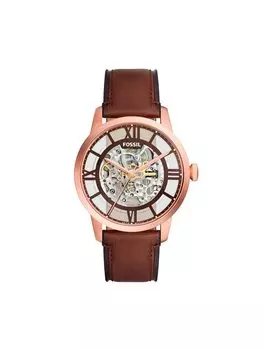 Часы Townsman Fossil, коричневый