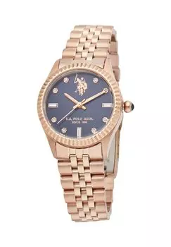 Часы U.S. Polo Assn., цвет rose gold blue