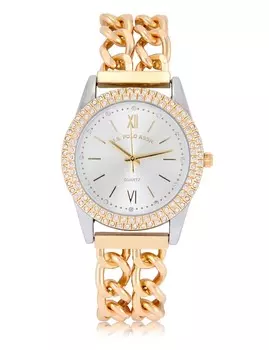 Часы U.S. Polo Assn Ladies Classic Gold Link Bracelet, золотистый