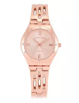 Часы U.S. Polo Assn Ladies Gold Analog Bracelet, золотой