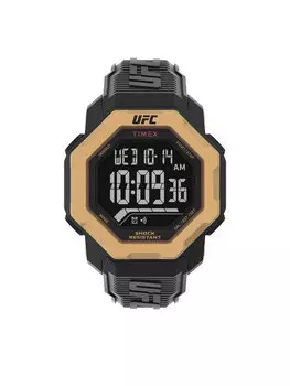 Часы UFC Strength Knockout TW2V89000 Timex, черный/золотой