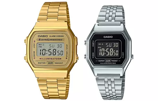 Часы унисекс парные Table Series золотые CASIO
