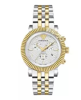 Часы V-Chrono Classic Versace, цвет two tone/two tone/white