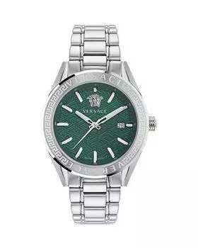 Часы V-Code, 42 мм Versace, серебряный