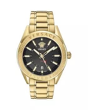 Часы V-Code GMT, 42 мм Versace, черный