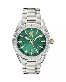 Часы V-Code GMT, 42 мм Versace, зеленый