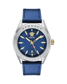 Часы V-Code GMT, 42 мм Versace, синий